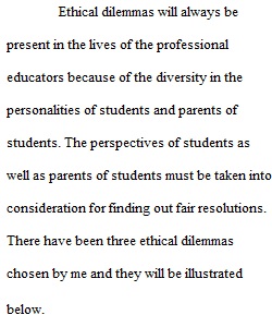 Ethical Dilemma Framework Assignment